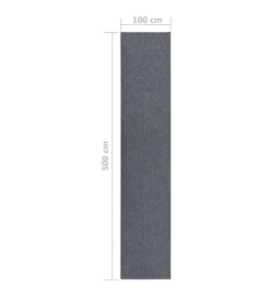 Tapis 100x500 cm Gris