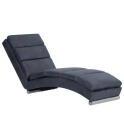 Chaise longue Gris Similicuir daim