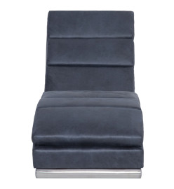 Chaise longue Gris Similicuir daim