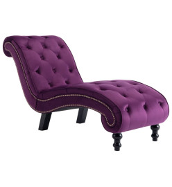 Chaise longue Velours Violet