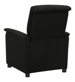 Fauteuil électrique de massage Noir Tissu