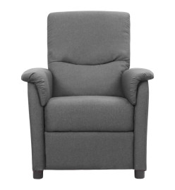 Fauteuil de massage inclinable Gris clair Tissu