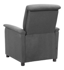 Fauteuil de massage inclinable Gris clair Tissu