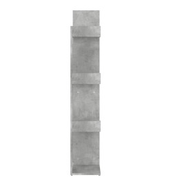 Bibliothèque Gris béton 48x25,5x140 cm Aggloméré