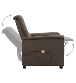 Fauteuil de massage Marron Tissu