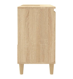 Armoire salle de bain chêne sonoma 65x33x60 cm