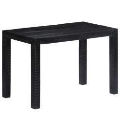 Table à dîner Noir 118x60x76 cm Bois de manguier massif