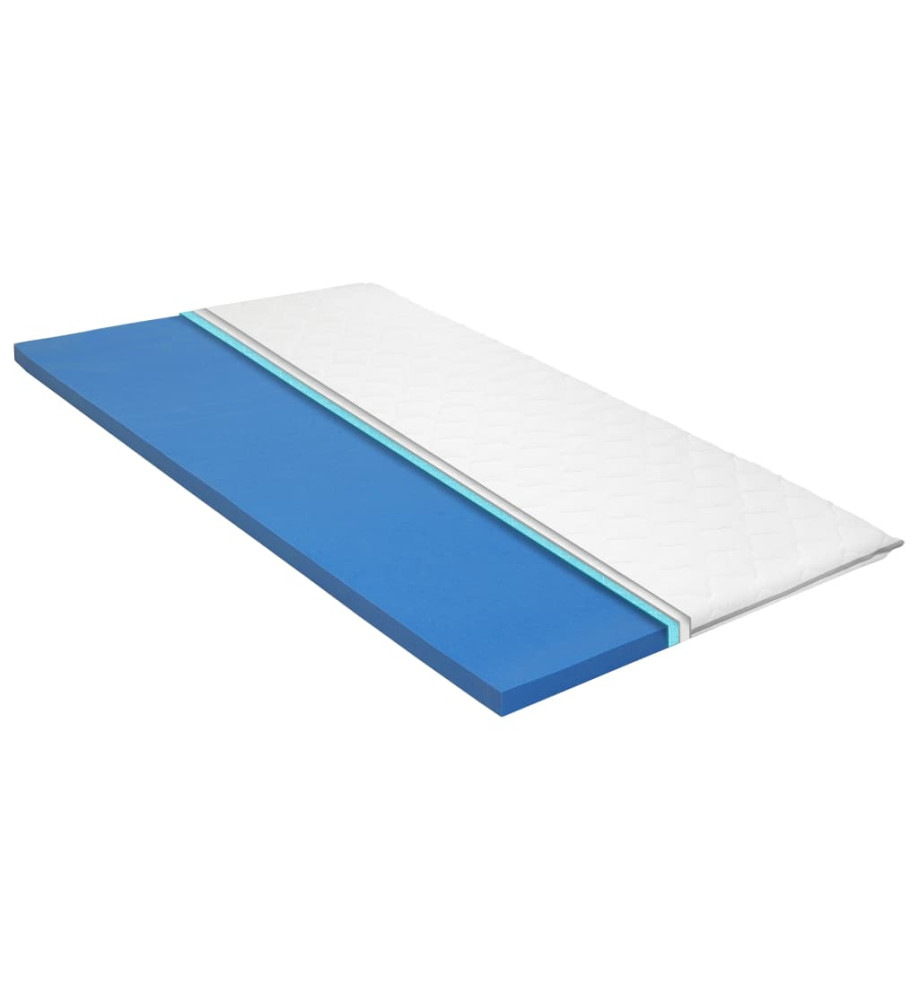 Sur-matelas 160 x 200 cm Mousse à mémoire de forme Visco 6 cm