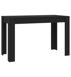 Table de salle à manger Noir 120 x 60 x 76 cm Bois d'ingénierie