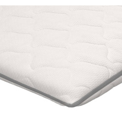 Sur-matelas 90 x 200 cm Mousse à mémoire de forme Visco 6 cm