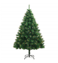 Sapin de Noël artificiel articulé 300 LED et boules 180 cm