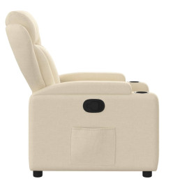 Fauteuil inclinable Crème Tissu