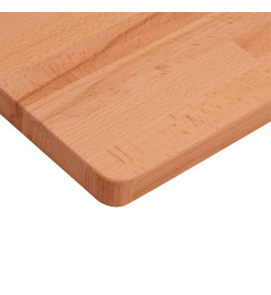 Comptoir de salle de bain 100x50x1,5 cm bois massif de hêtre