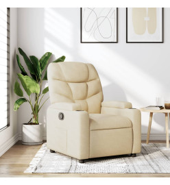 Fauteuil inclinable Crème Tissu