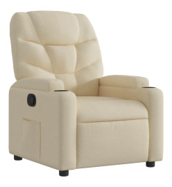 Fauteuil inclinable Crème Tissu