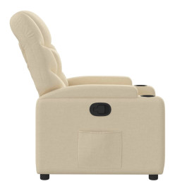 Fauteuil inclinable Crème Tissu