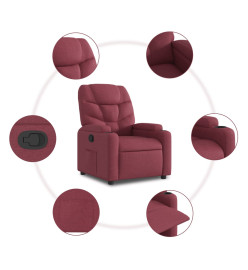 Fauteuil inclinable Rouge bordeaux Tissu