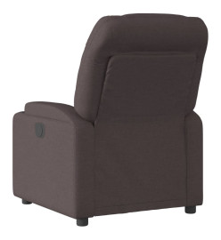 Fauteuil inclinable Marron foncé Tissu