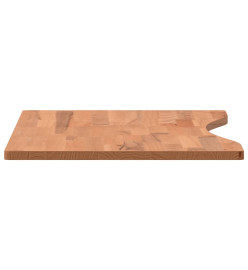 Dessus de bureau 80x(36-40)x1,5 cm bois massif de hêtre