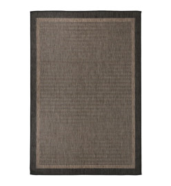 Tapis à tissage plat d'extérieur 160x230 cm Marron foncé