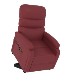 Fauteuil de massage Rouge bordeaux Similicuir