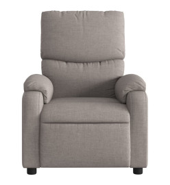 Fauteuil de massage inclinable Taupe Tissu