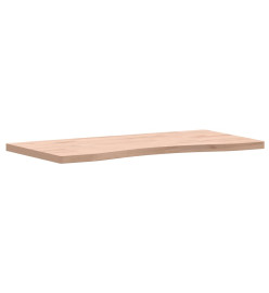 Dessus de bureau 80x(36-40)x2,5 cm bois massif de hêtre