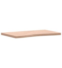 Dessus de bureau 100x(55-60)x4 cm bois massif de hêtre