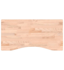 Dessus de bureau 80x(36-40)x1,5 cm bois massif de hêtre