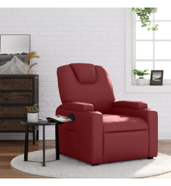 Fauteuil inclinable Rouge bordeaux Similicuir