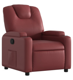 Fauteuil inclinable Rouge bordeaux Similicuir