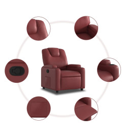 Fauteuil inclinable Rouge bordeaux Similicuir