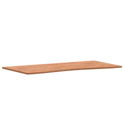 Dessus de bureau 110x(50-55)x1,5 cm bois massif de hêtre