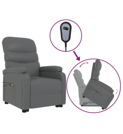 Fauteuil de massage Gris Similicuir