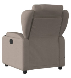 Fauteuil de massage inclinable Taupe Tissu