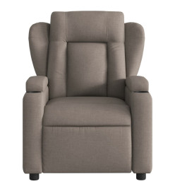 Fauteuil de massage inclinable Taupe Tissu