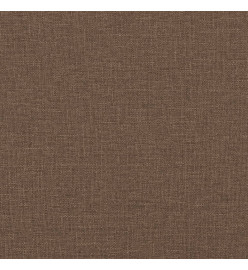 Ensemble de canapés 2 pcs avec coussins Marron Tissu