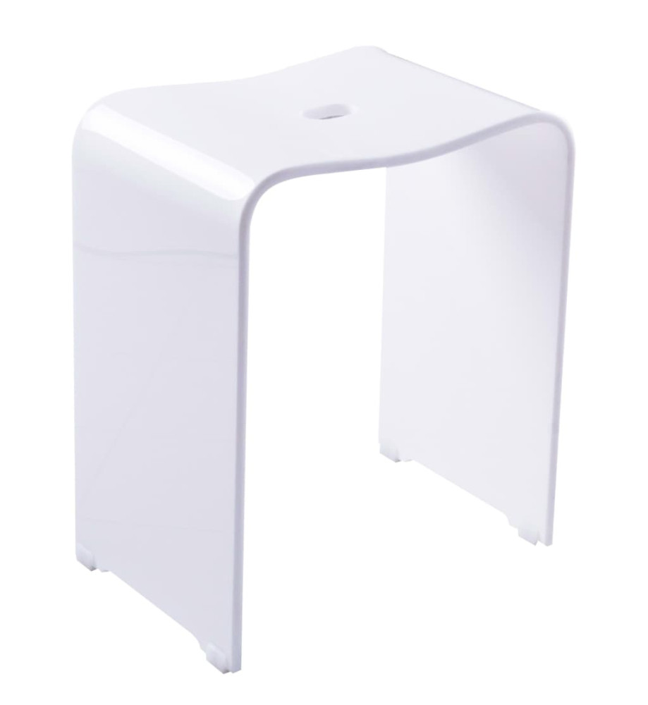 RIDDER Tabouret de salle de bain Trendy Blanc