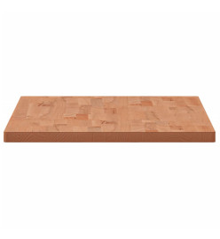 Dessus de table 100x50x2,5cm rectangulaire bois massif de hêtre