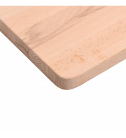 Dessus de bureau 100x(45-50)x2,5 cm bois massif de hêtre