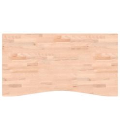 Dessus de bureau 110x(55-60)x4 cm bois massif de hêtre