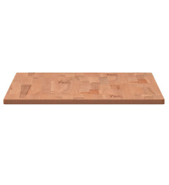 Dessus de table 80x40x1,5 cm rectangulaire bois massif de hêtre