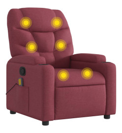 Fauteuil de massage inclinable Rouge bordeaux Tissu