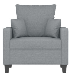 Fauteuil Gris clair 60 cm Tissu