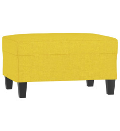 Ensemble de canapés 4 pcs avec coussins jaune clair tissu