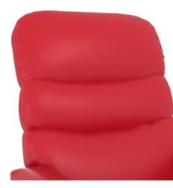 Fauteuil de massage Rouge Similicuir