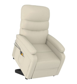 Fauteuil de massage Crème Similicuir