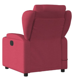 Fauteuil de massage inclinable Rouge bordeaux Tissu