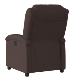 Fauteuil inclinable Marron foncé Tissu