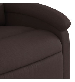 Fauteuil inclinable Marron foncé Tissu